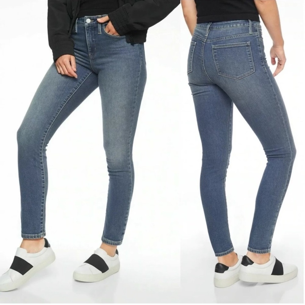 Athleta Sculptek Jeans Size 2 Athleisure Jeggings Stretch Denim Skinny